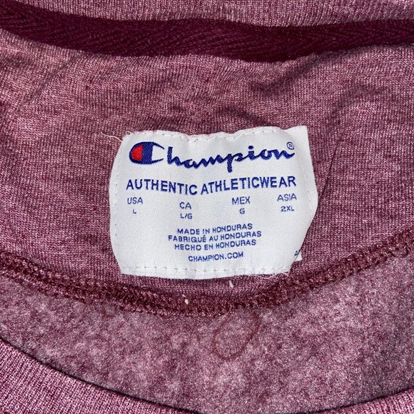 Champion Reverse Weave Logo Crewneck - Purple - Picture 3 of 3